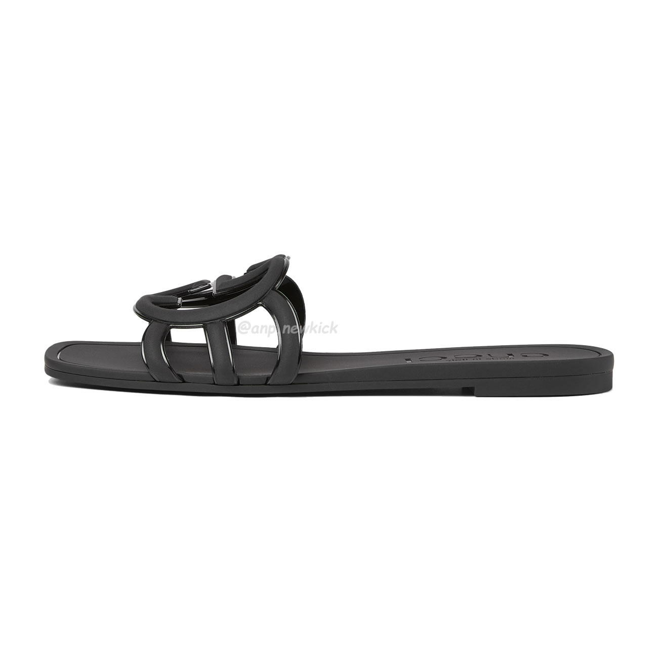 Gucci Interlocking G Flat Bottom Rubber Slipper (4) - newkick.cc